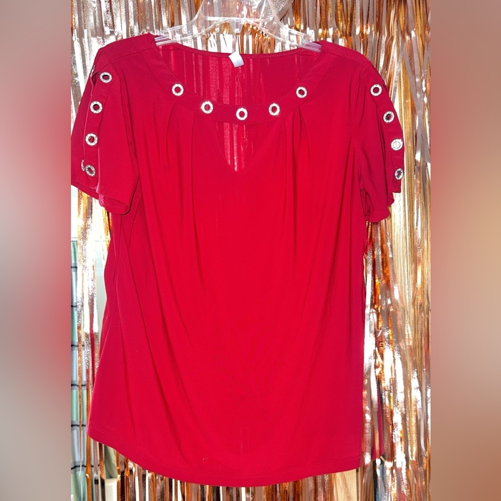 Bright Red Women’s Casual Dress Top